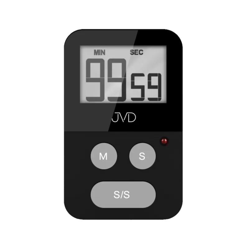 JVD Černá designová digitální kuchyňská minutka JVD DM269.2