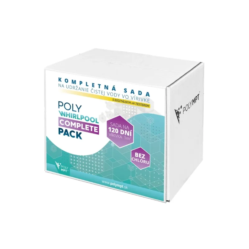 Sada pre vírivky POLY WHIRLPOOL COMPLETE PACK, bezchlórová starostlivosť o vodu