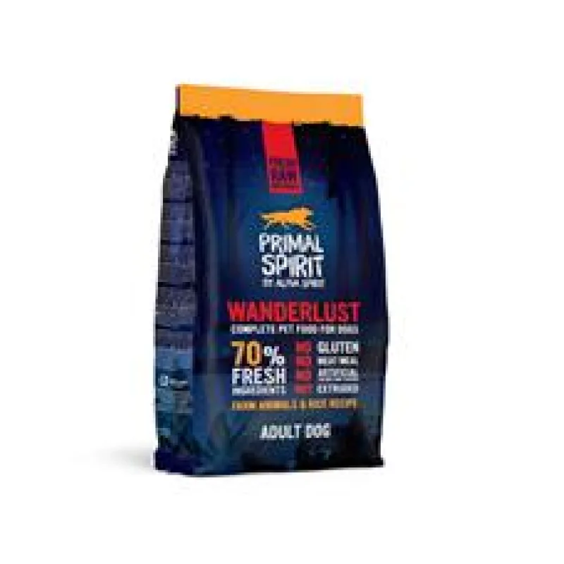 Primal Spirit Dog 70% Wanderlust 12 kg