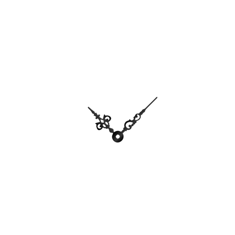 Malé černé hliníkové ručičky na hodiny Antik 30 mm | 24 mm APH056B