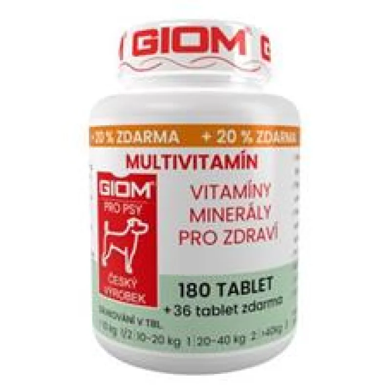 Giom pes Multivitamín 60 tbl+25% zdarma