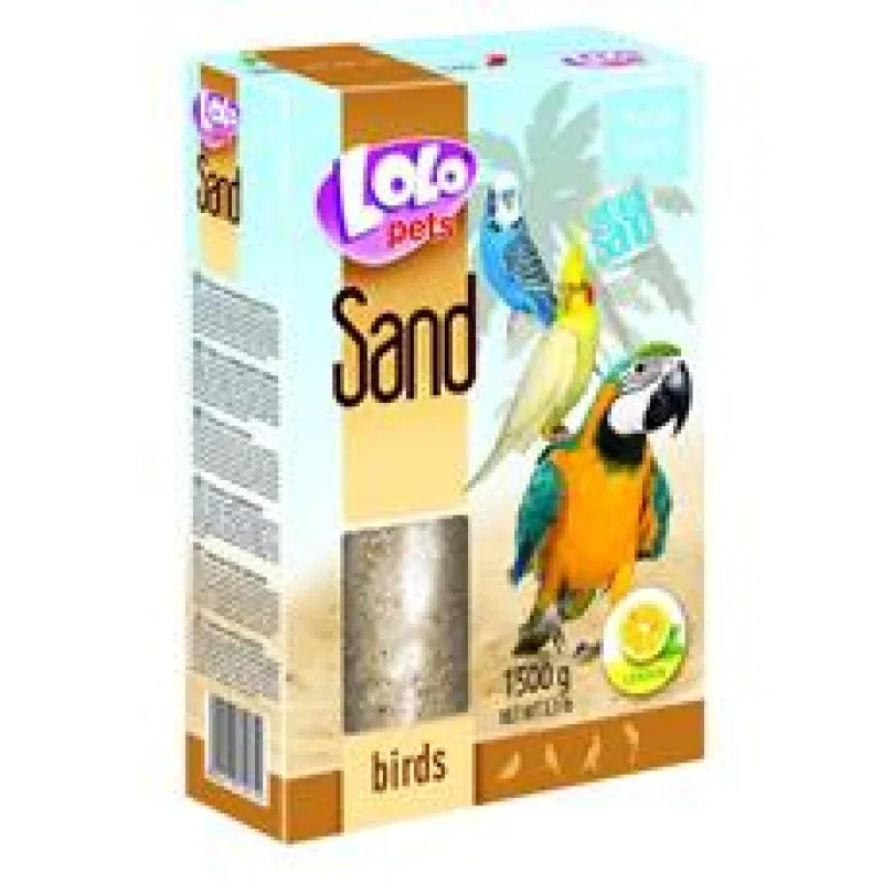 LOLOpets citrónový písek pro ptáky 1500g