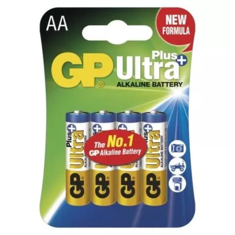 EMOS GP alkalická batéria ULTRA PLUS AA (LR6) 4BL B1721