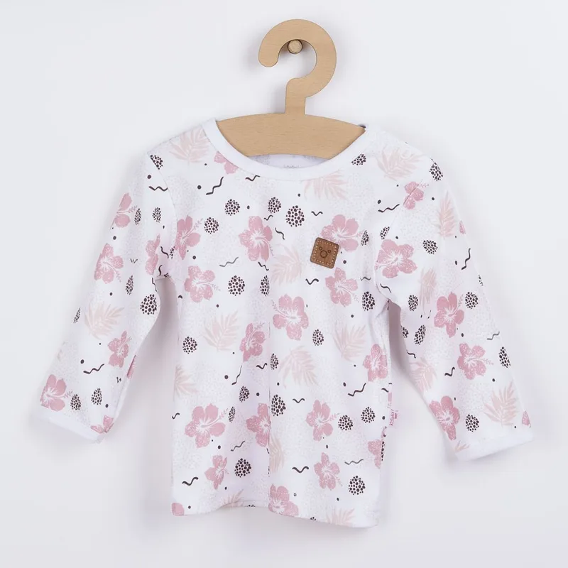 Dojčenské tričko s dlhým rukávom Koala Flowers