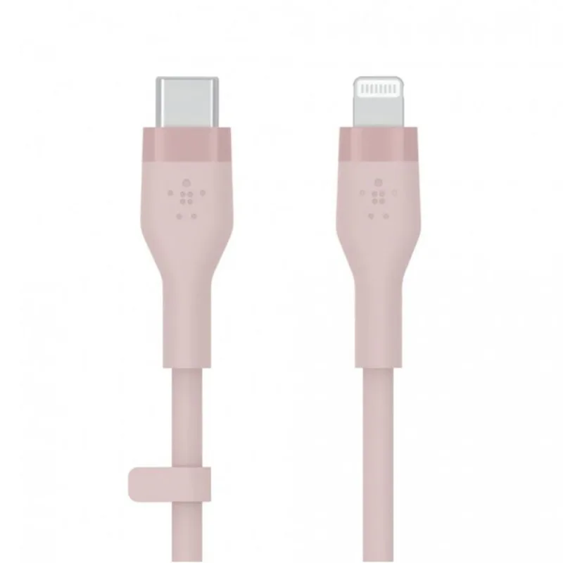 Belkin kábel Boost Charge Flex Silicone USB-C to Lightning 3m - Pink…