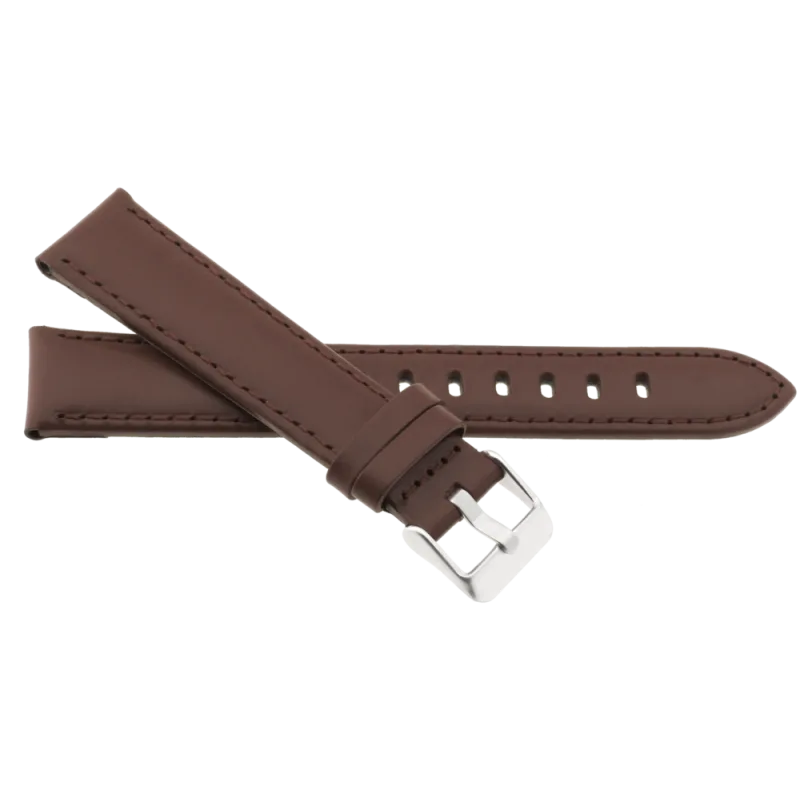 JVD Pánský hnědý kožený řemínek na hodinky R23902/18