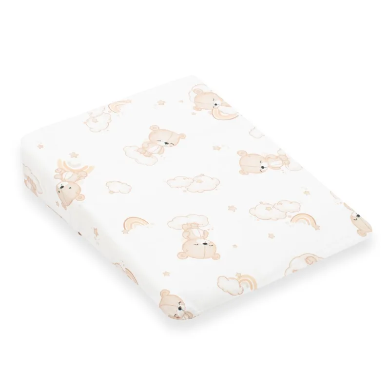 Poťah na detský vankúš - klin New Baby BASIC 30x37cm bear beige