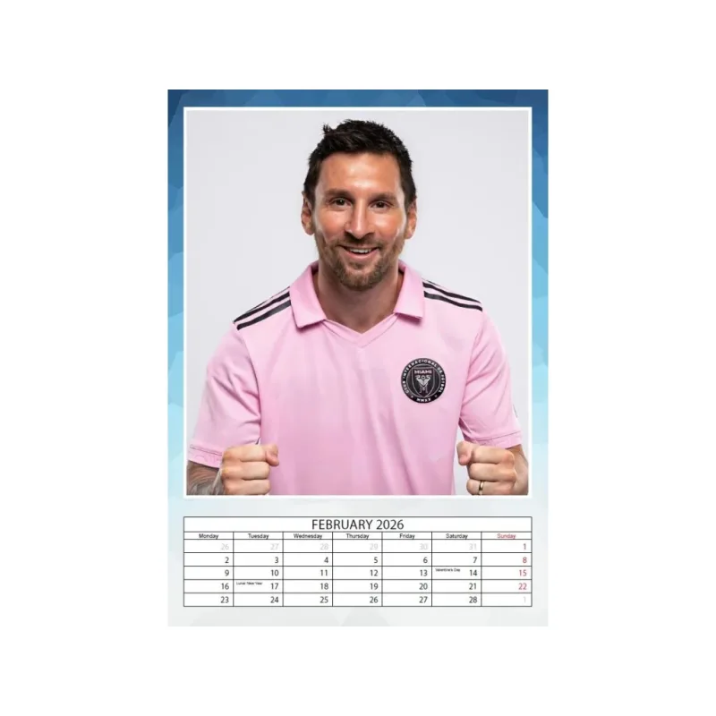 Lionel Messi nástenný kalendár 2026 - SKLADOM