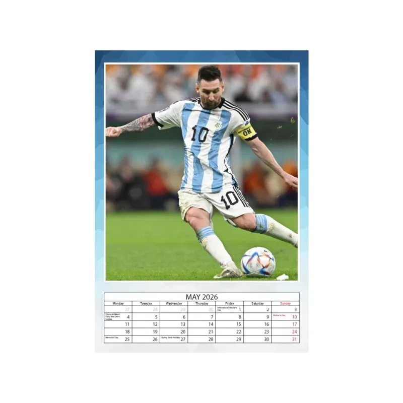 Lionel Messi nástenný kalendár 2026 - SKLADOM