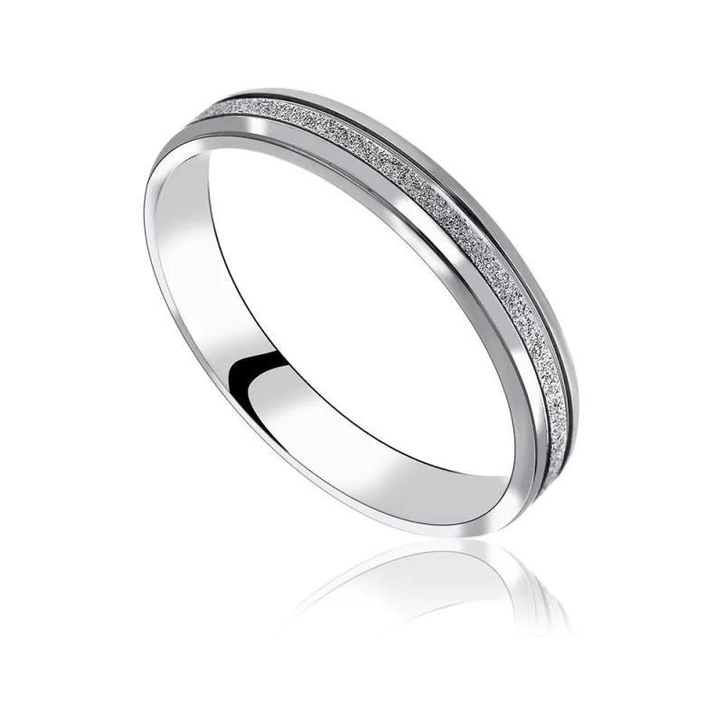 MPM Snubní ocelový prsten z chirurgické oceli Wedding ring 5240 - size 69