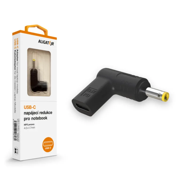 Aligator USB-C napájacia redukcia 4, 0 x 1, 7 mm pre notebooky HP/ Lenovo…