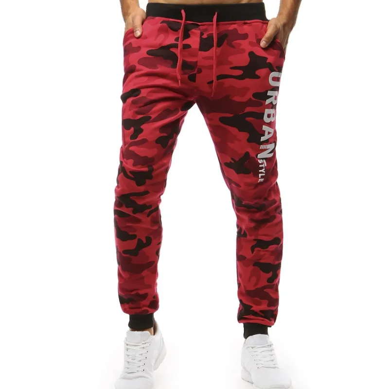 Pánske tepláky CAMO červené Dstreet UX3516 L