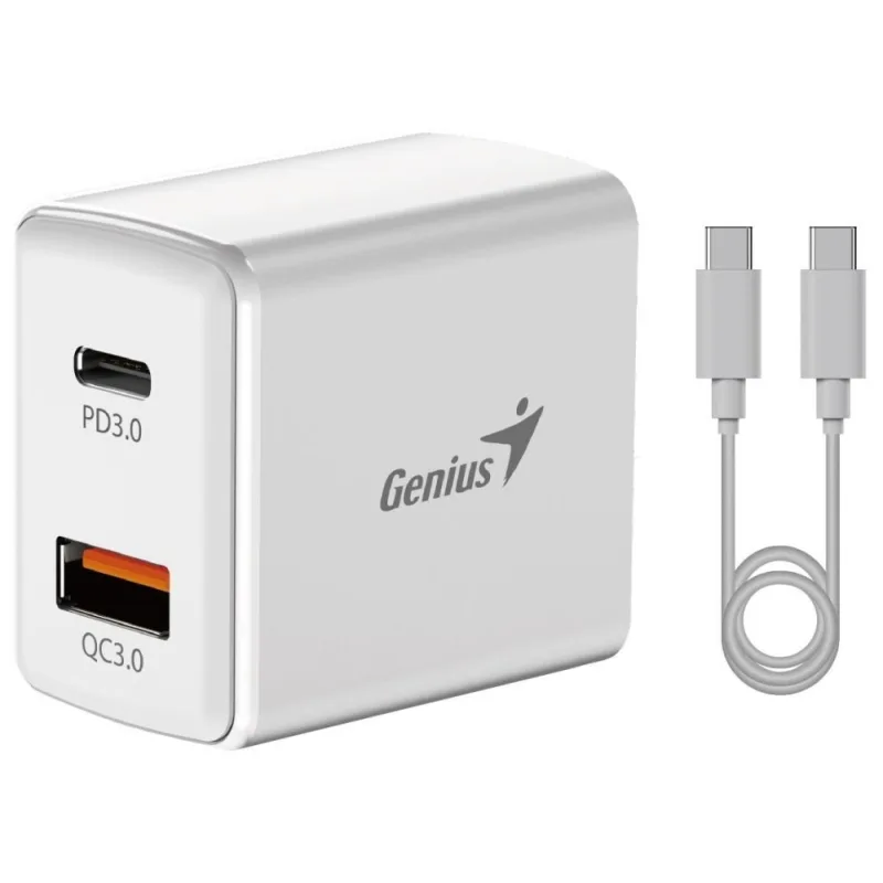 GENIUS nabíjecí set PD-20ACP, 20W, rychlé nabíjení, USB-C PD3.0, USB…