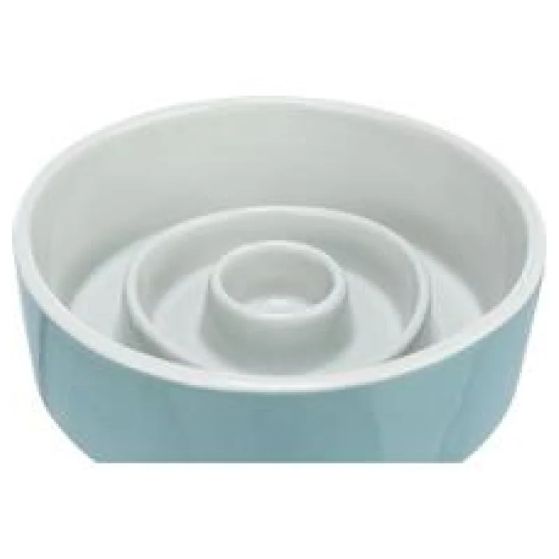 Keramická miska k pomalému krmení, kruhy 0,45 l/ ø 14 cm