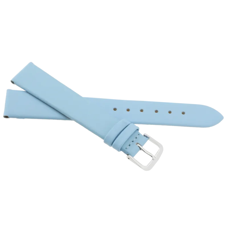 JVD Modrý kožený unisex řemínek na hodinky R14806/18
