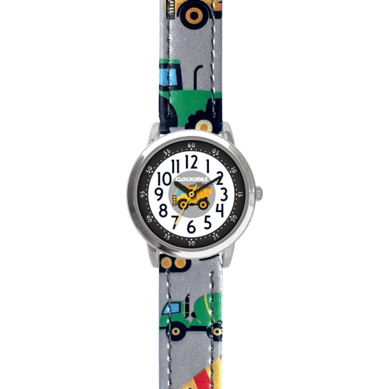 CLOCKODILE Náramkové svítící šedé chlapecké dětské hodinky BAGRY CWB0091 