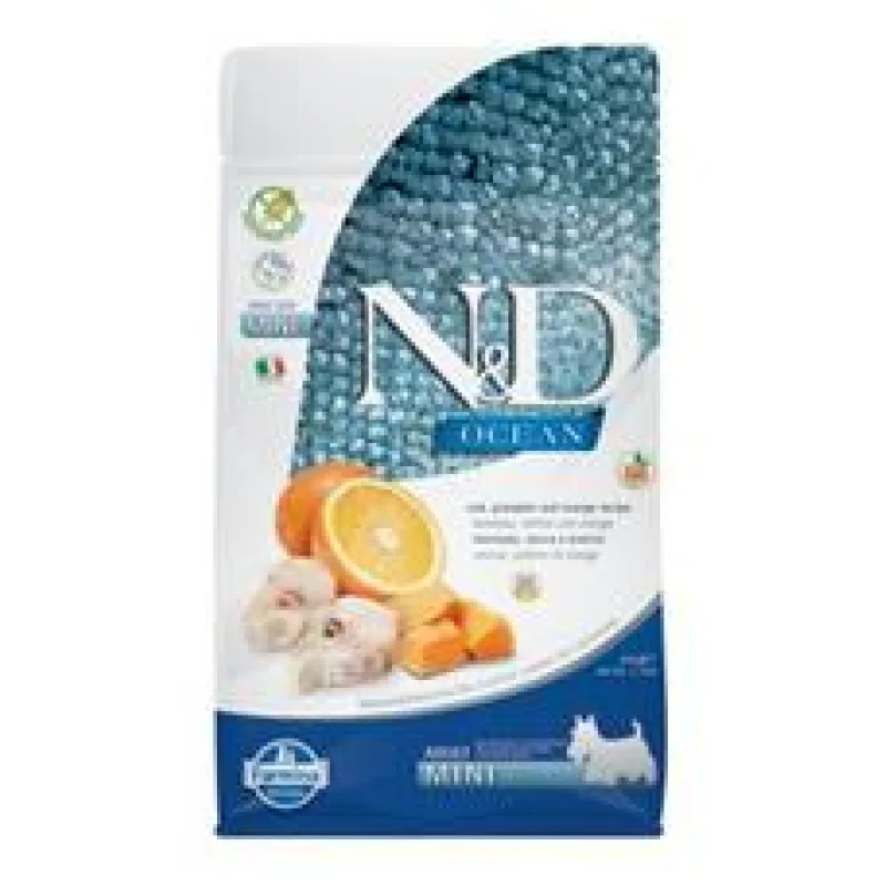 N&D OCEAN DOG Adult Mini Codfish&Pumpkin&Orange 2,5 kg