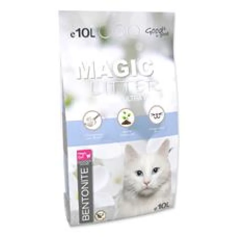 Kočkolit MAGIC LITTER Bentonite Ultra White 5 l