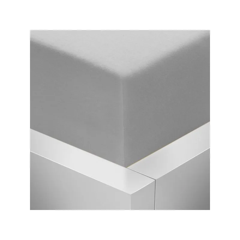 Jersey napínacie prestieradlo s lycrou - svetlo sivé 175 g / m2 180x200 cm