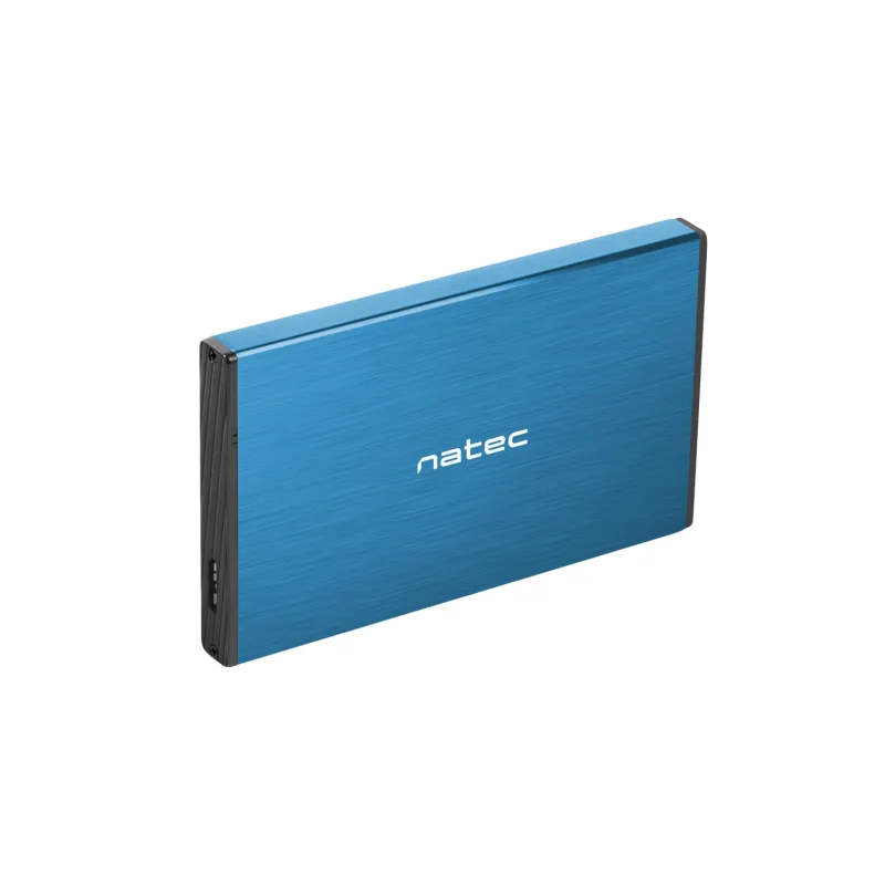 Externý box pre HDD 2, 5" USB 3.0 Natec Rhino Go, modrý, hliníkové telo…