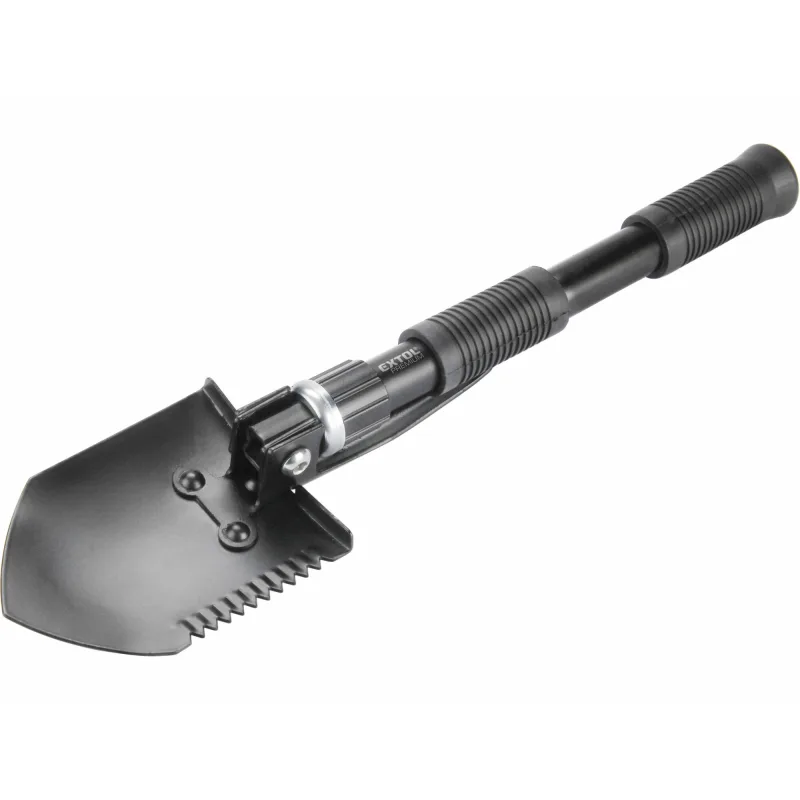 Lopatka skladacia s motyčkou 40cm, šírka 9,5cm, nylonové puzdro na opasok, EXTOL PREMIUM