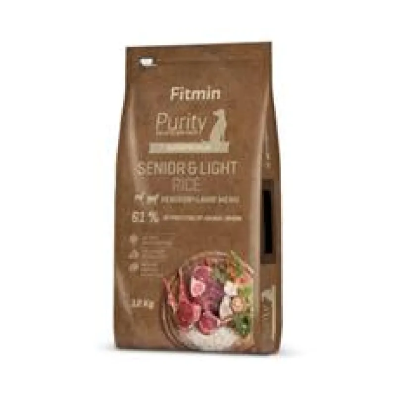 Fitmin kompletní krmivo pro psy Purity Rice Senior&Light Venison&Lamb 12 kg