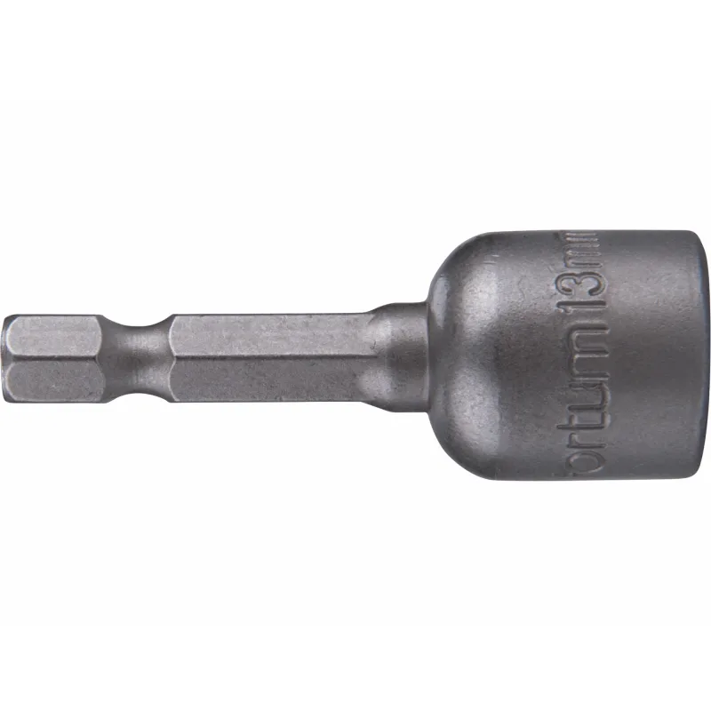 Hlavica nástrčná magnetická so 6-hrannou stopkou 1/4’’, 13x48mm, CrV, FORTUM