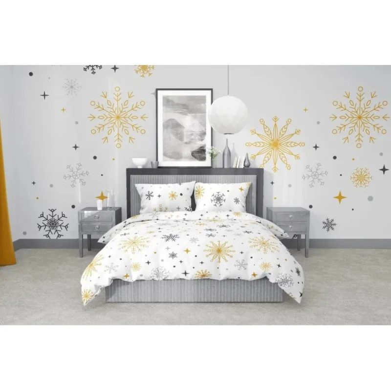 Posteľné obliečky 100% Bavlna Magic White 140x200/70x90 cm
