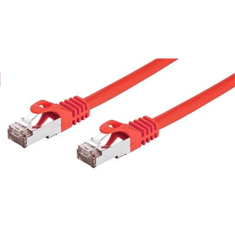 Kábel C-TECH patchcord Cat6, FTP, červený, 0, 5m CB-PP6F-05R