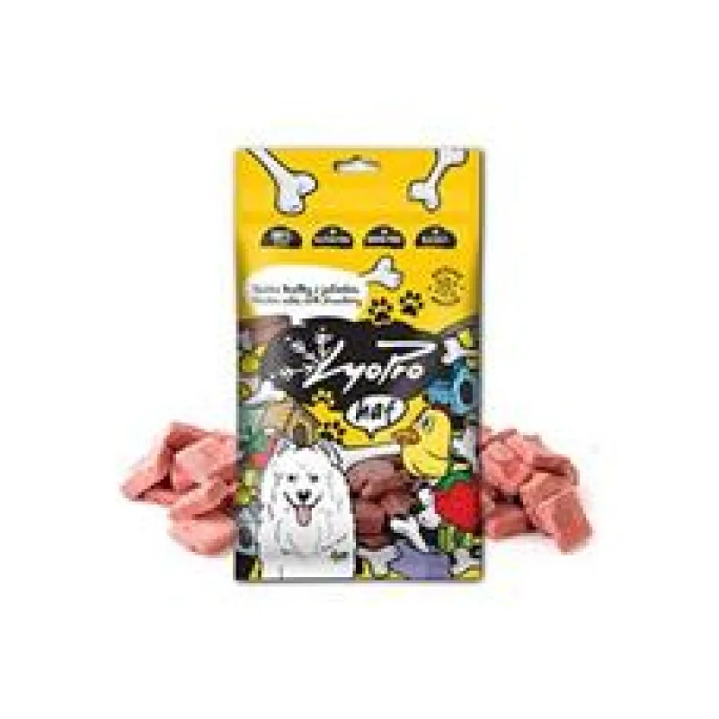 Lyopro haf poch. mrazem sušené Kuř. kostky s jah. 50g 50g