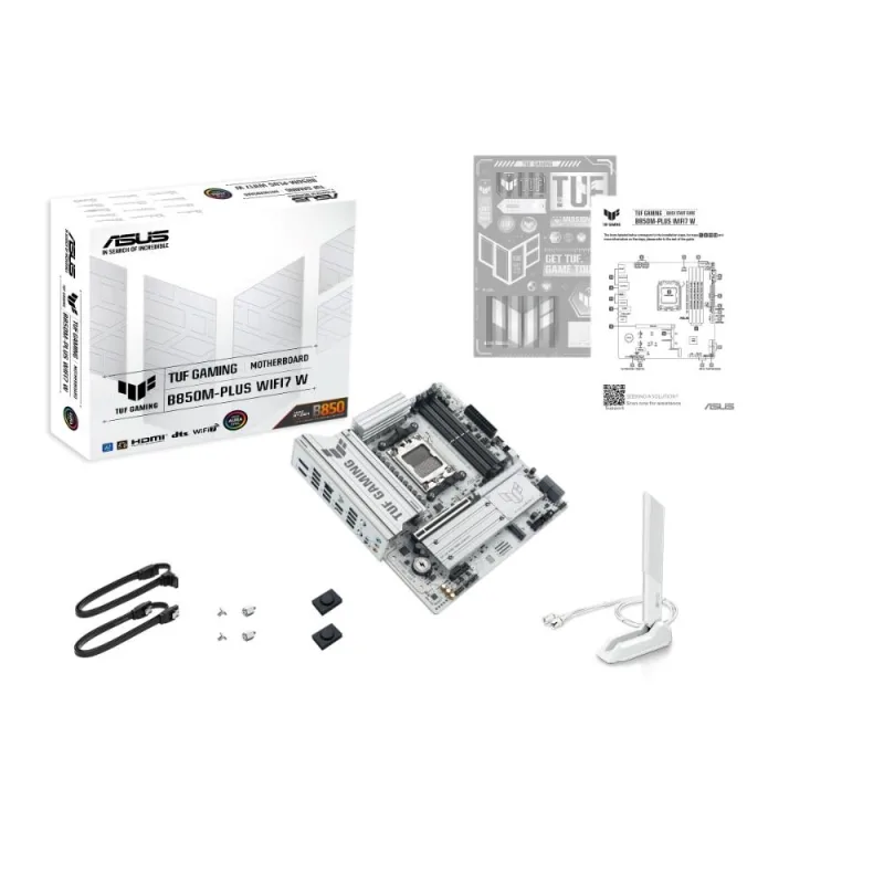 ASUS MB Sc AM5 TUF GAMING B850M-PLUS WIFI7 W, AMD B850, 4x DDR5, 1xDP1…
