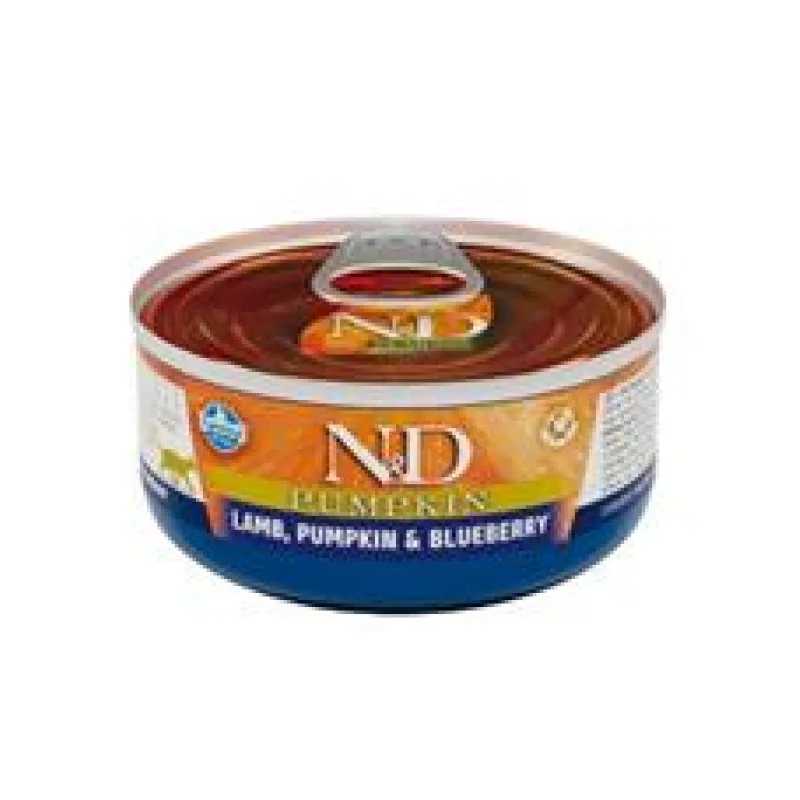 N&D CAT PUMPKIN Adult Lamb & Blueberry 70 g + 1 ks zdarma