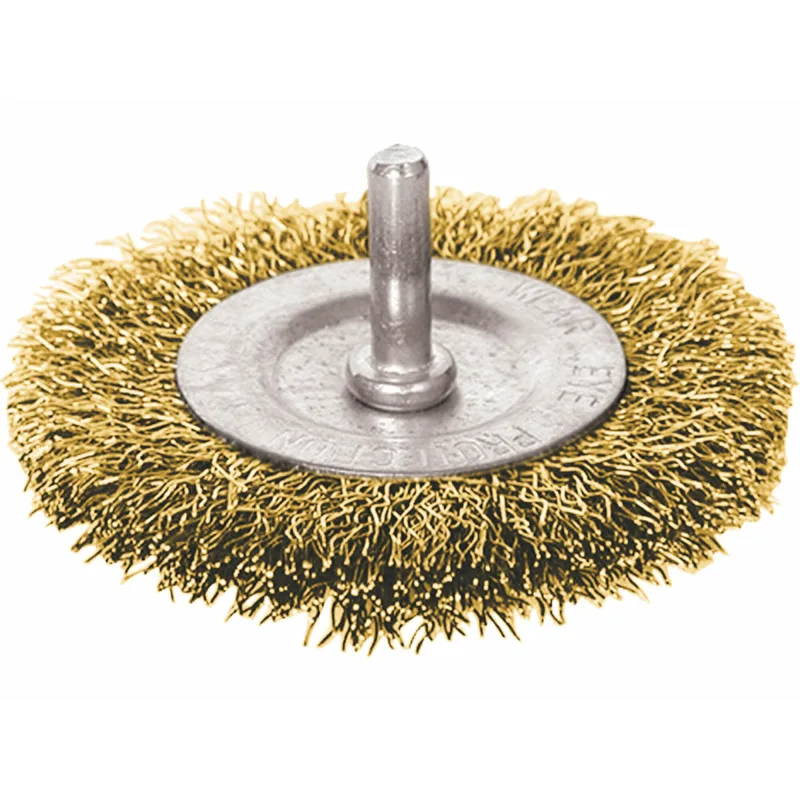 Kartáč okružný so stopkou vlnitý, Ø63mm, stopka Ø6mm, EXTOL CRAFT