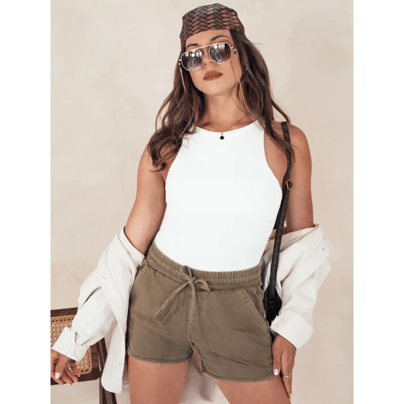 Dstreet SY0364 kraťasy hnedé M