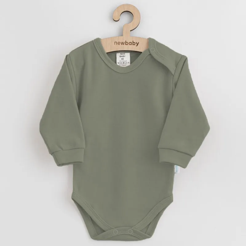 Dojčenské bavlnené body New Baby zelená