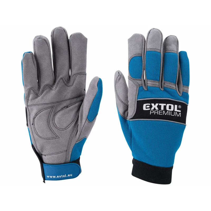 Rukavice koža/syntetika, L/10", EXTOL PREMIUM