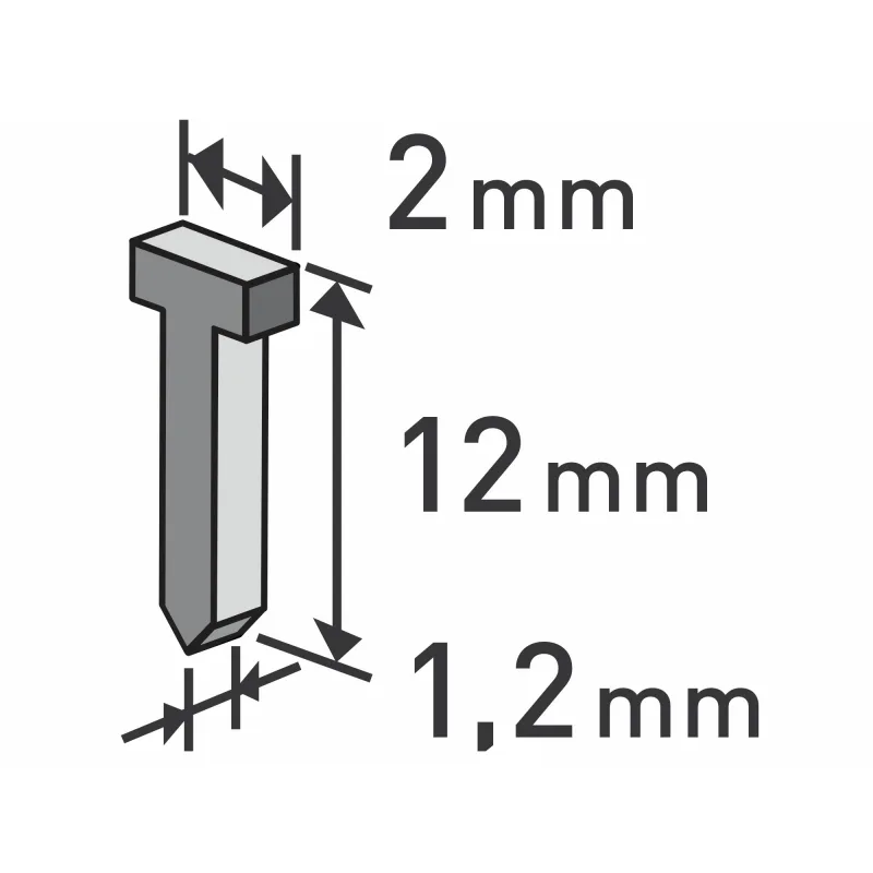 Klince do sponkovacej pištole 12x1,2mm, 1000ks, EXTOL PREMIUM