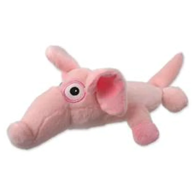 Hračka DF Silent Squeak slon růžový 26 cm
