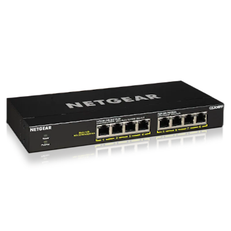 NETGEAR 8PT GE UNMANAGED SWCH W/ POE/ POE+ GS308PP-100EUS