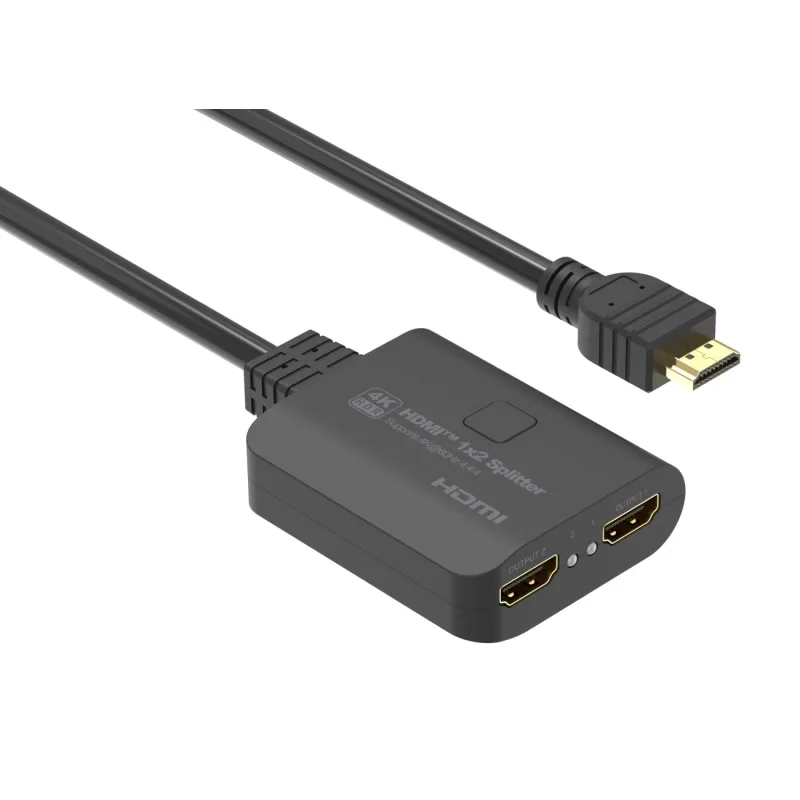 PremiumCord HDMI 2.0 Mini Splitter 1-2 Pigtail 4Kx2K@60Hz HDCP2.2…