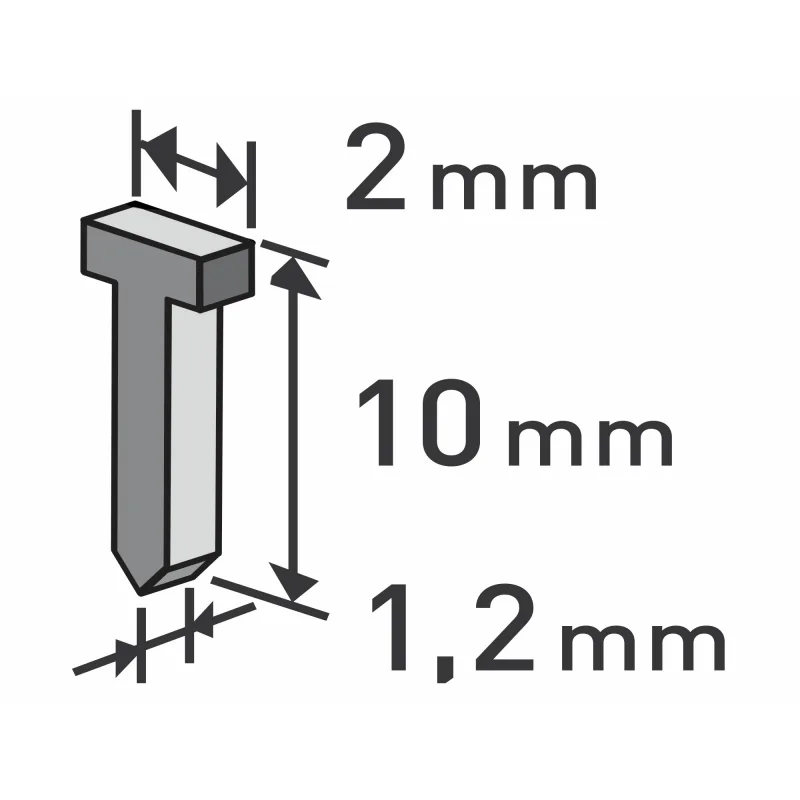 Klince do sponkovacej pištole 10x1,2mm, 1000ks, EXTOL PREMIUM