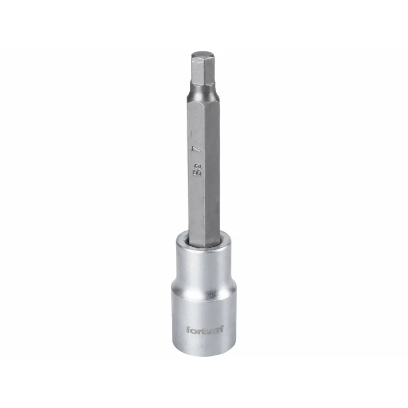Hlavica zástrčná predĺžená HEX, HX 7, 1/2”, 100mm, FORTUM