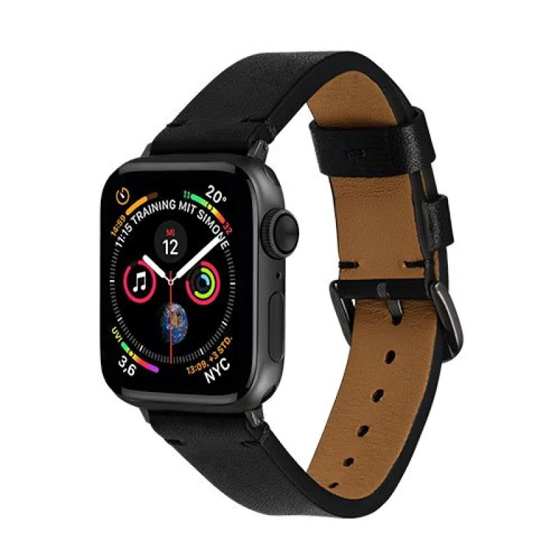 Artwizz remienok WatchBand Leather pre Apple Watch 40/41/42mm - Black…