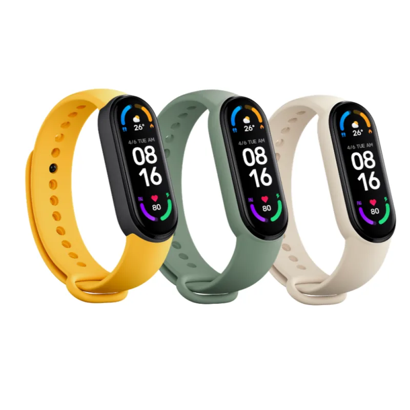 Xiaomi Mi Smart Band 6 Strap(3 pack) Ivory/ Olive/ Yellow 34141