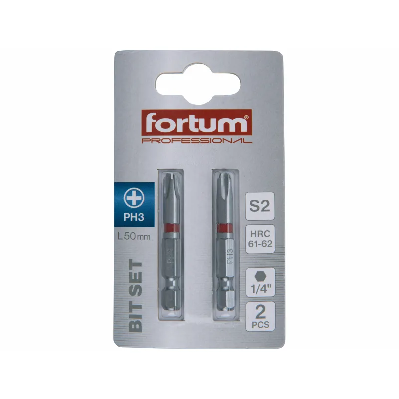 FORTUM-KITO Bity S2 – krížové a štvorcové, rôzne veľkosti PH, PZ, SQ