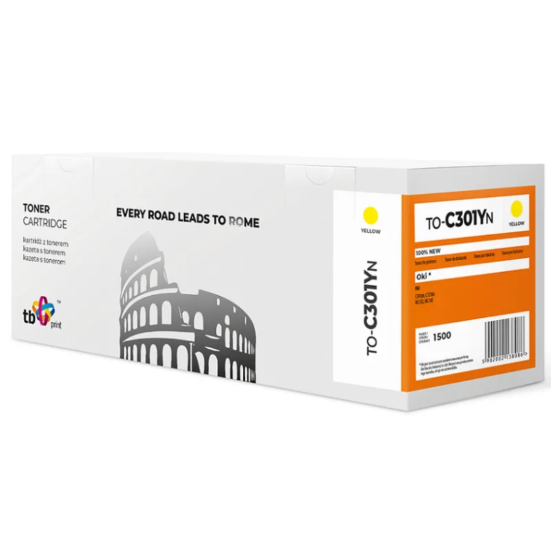 Toner TB kompatibilný s OKI C301 TO-C301YN YE TO-C301YN