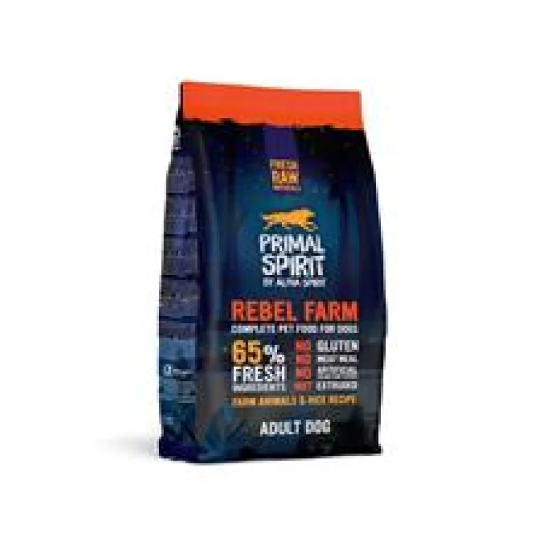 Primal Spirit Dog 65% Rebel Farm 2 x 12 kg