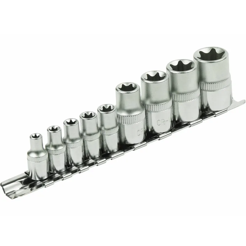 Kľúče nástrčné Torx, 1/4'' E5-18, CrV, EXTOL PREMIUM