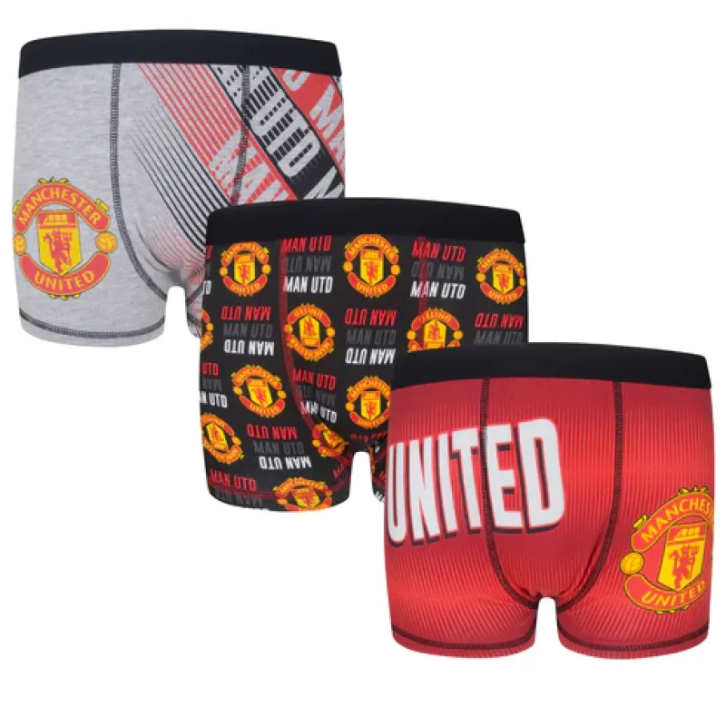 Manchester United boxerky detské (3 ks v balení) - SKLADOM