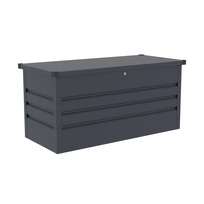 Záhradný box Denver 280L, plechový, antracit
